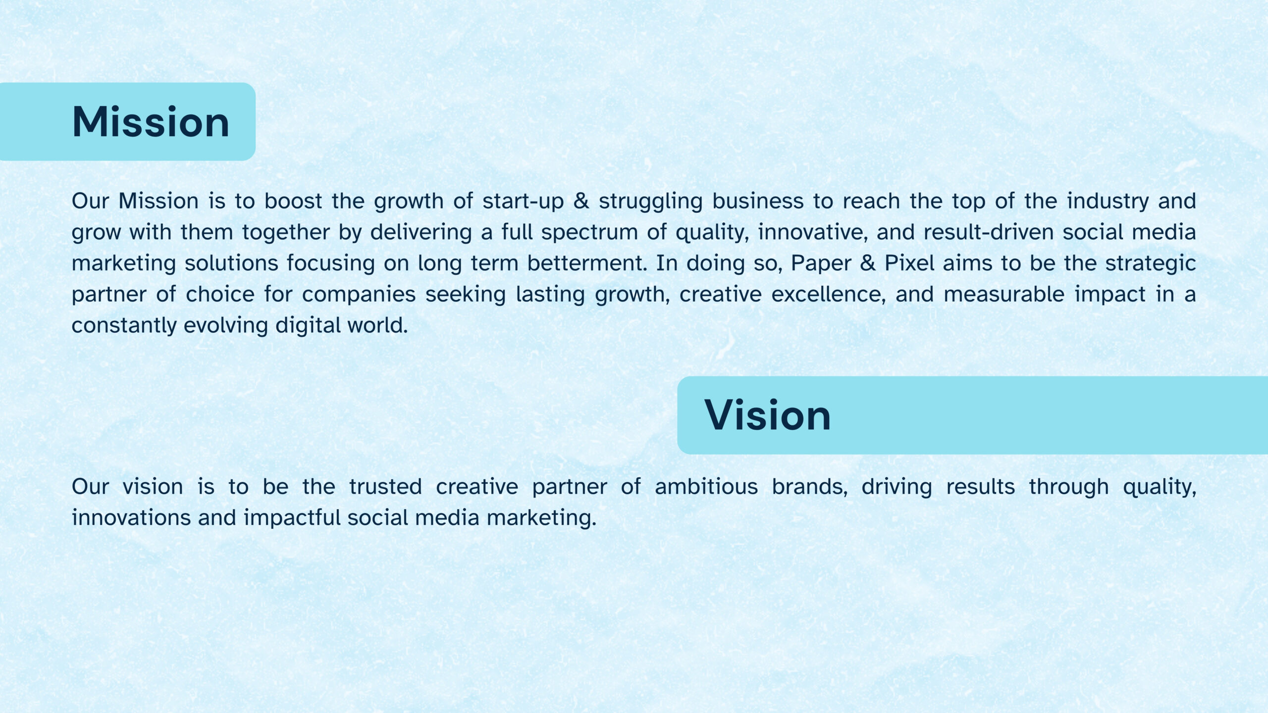 agency profile updated